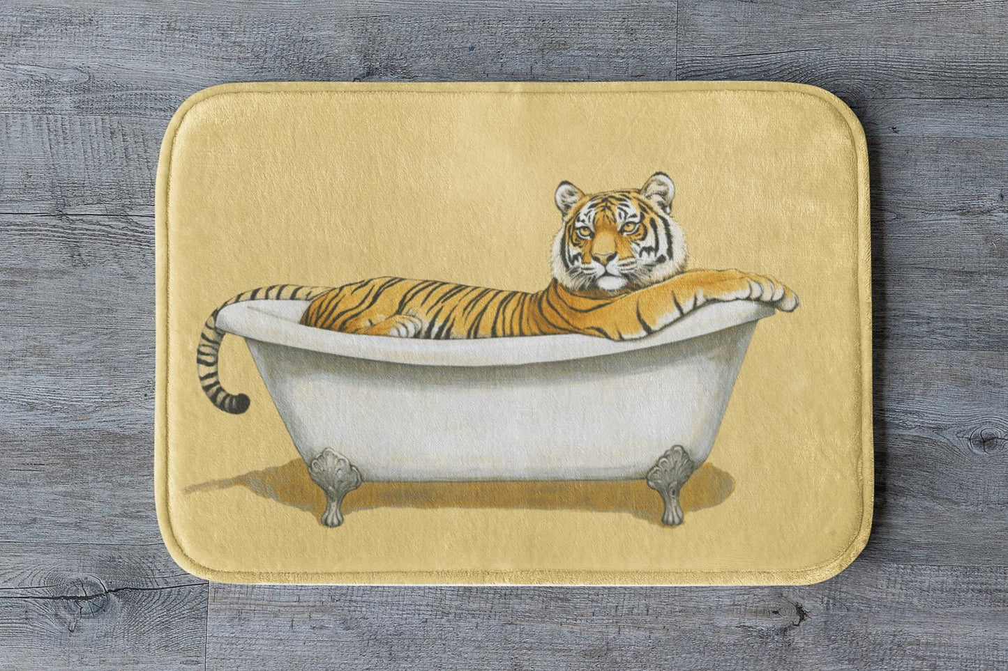 Tiger Bath Mat – Bold Jungle Animal Bathroom Rug