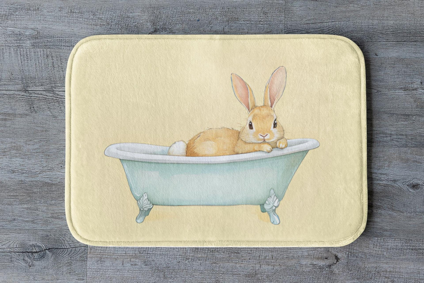 Cute Bunny Bath Mat – Whimsical Rabbit Bathroom Rug