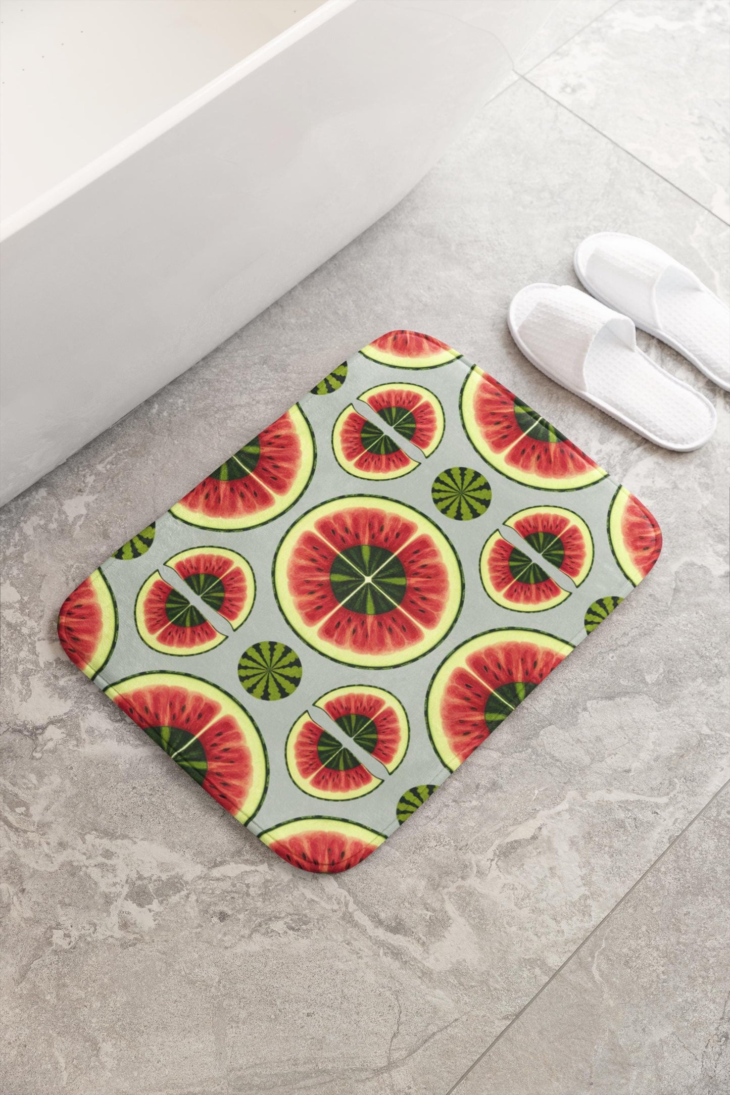 Watermelon Bath Mat – Fun Summer Bathroom Rug