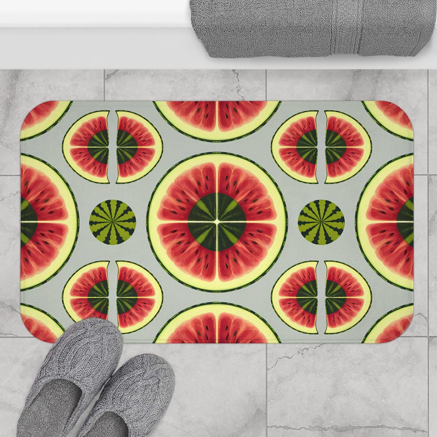 Watermelon Bath Mat – Fun Summer Bathroom Rug