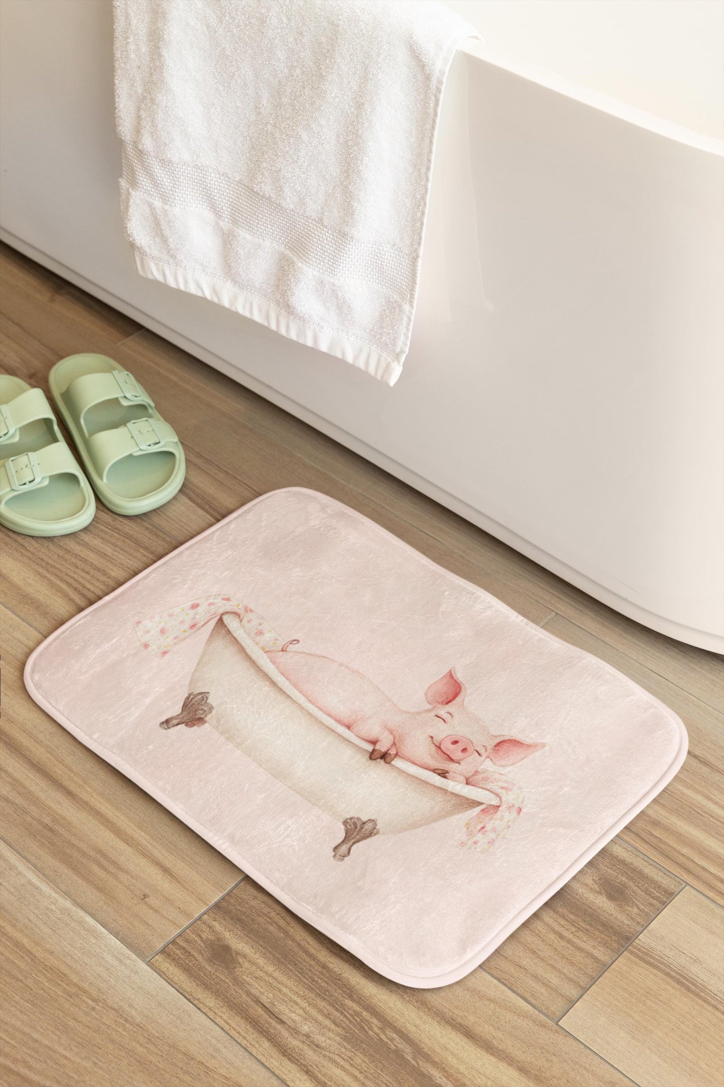Pig Bath Mat – Funny Farm Animal Bathroom Rug