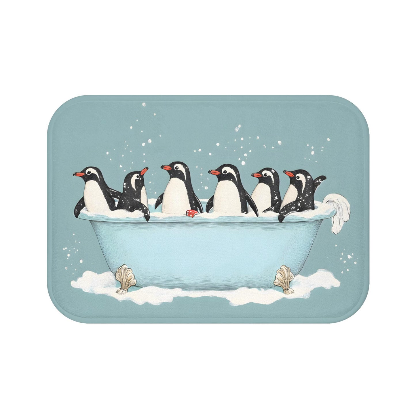 Penguin Bath Mat – Cute Winter Animal Bathroom Rug