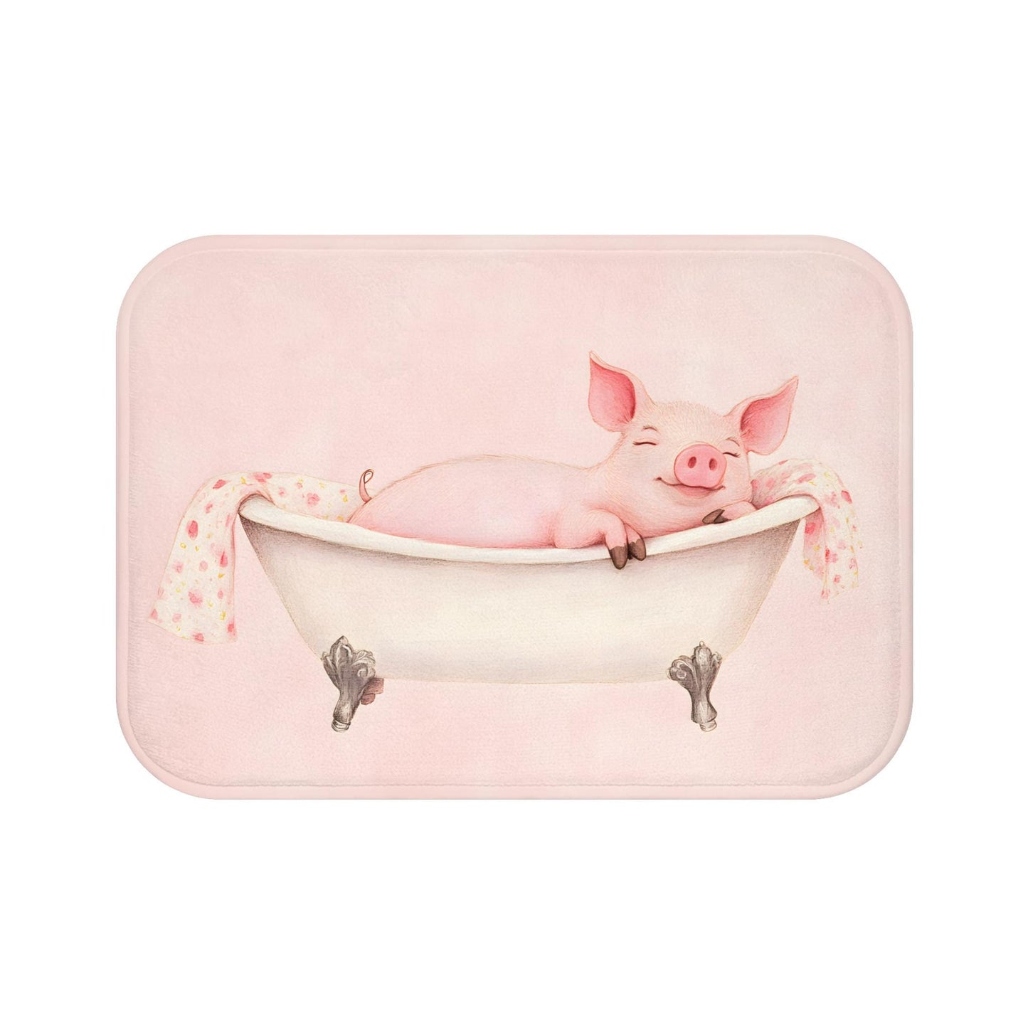 Pig Bath Mat – Funny Farm Animal Bathroom Rug