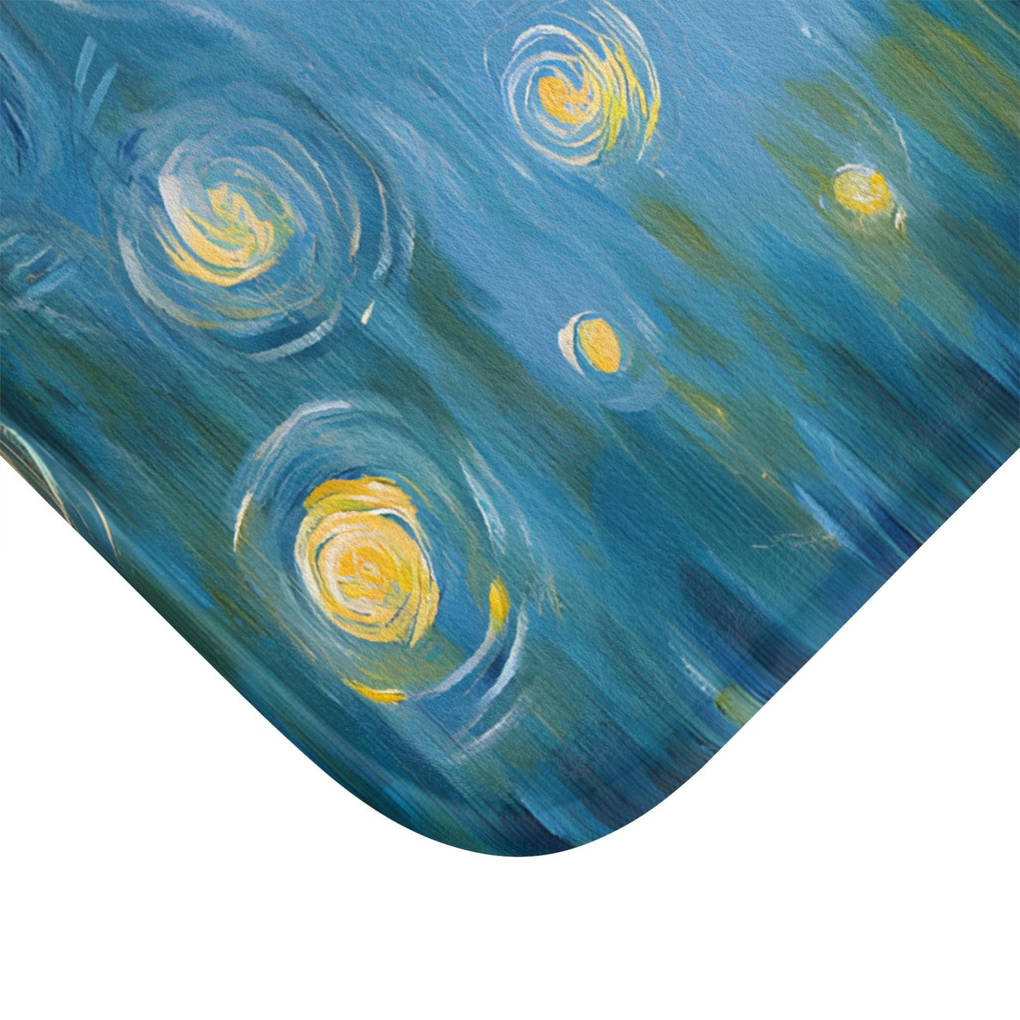 Black Cat Bath Mat – Starry Night Bathroom Rug