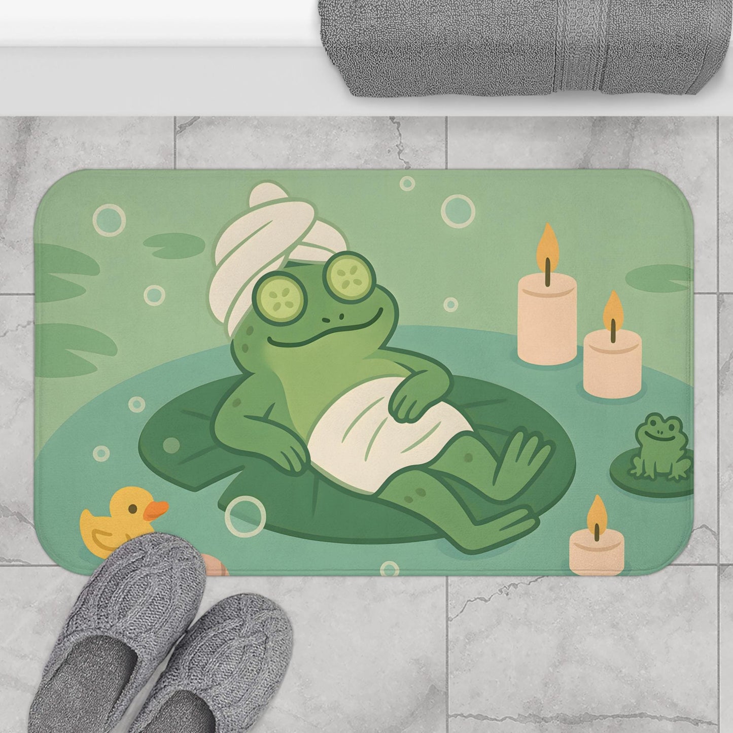 Frog Bath Mat – Whimsical Animal Bathroom Rug
