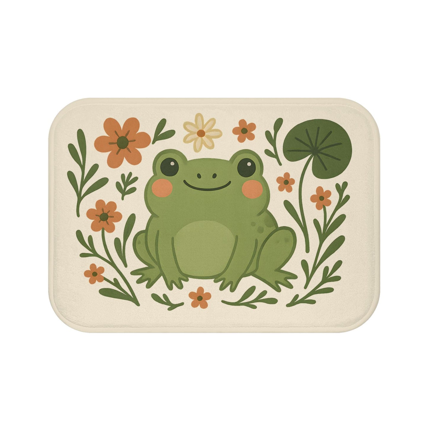 Frog Bath Mat – Cute Smiling Frog Bathroom Rug
