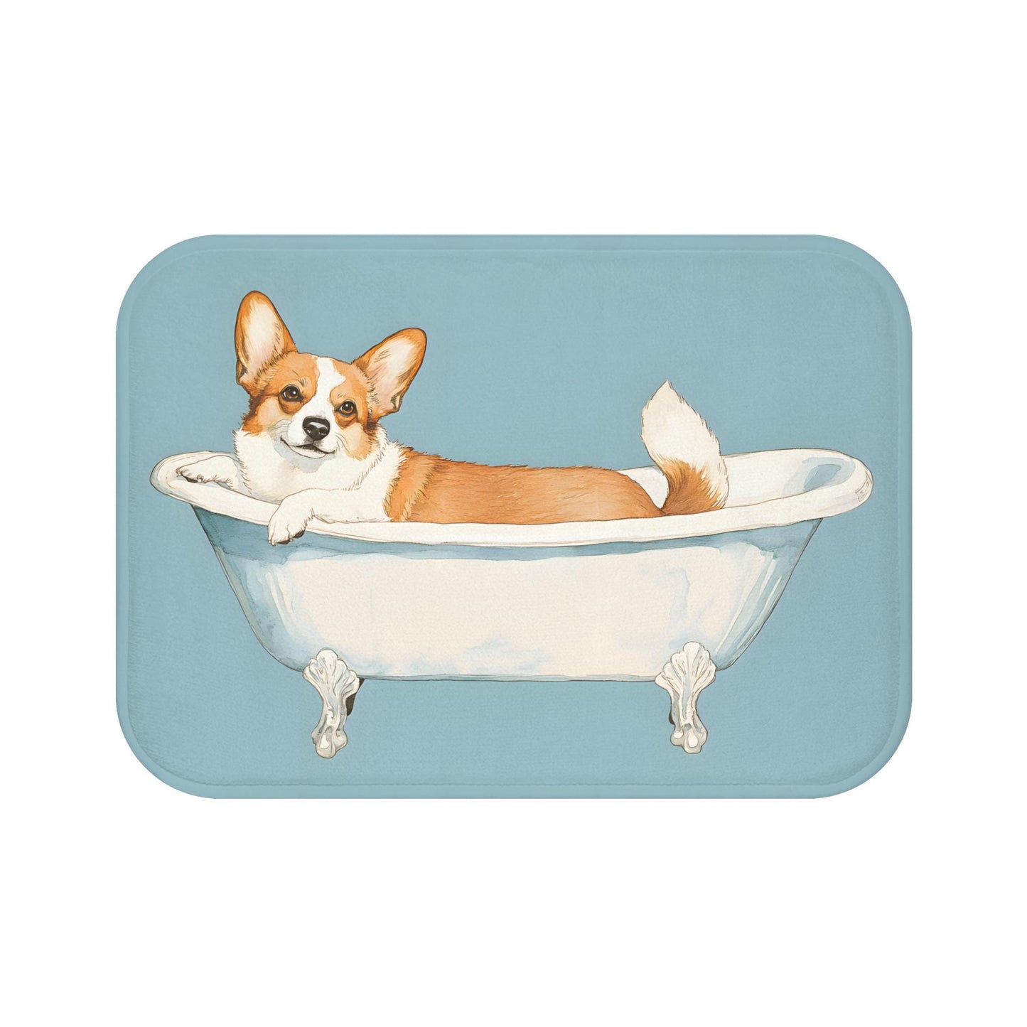 Corgi Bath Mat – Cute Puppy Dog Bathroom Rug