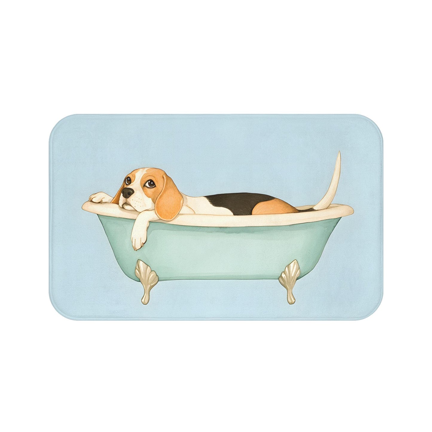 Beagle Bath Mat – Cute Dog Bathroom Rug