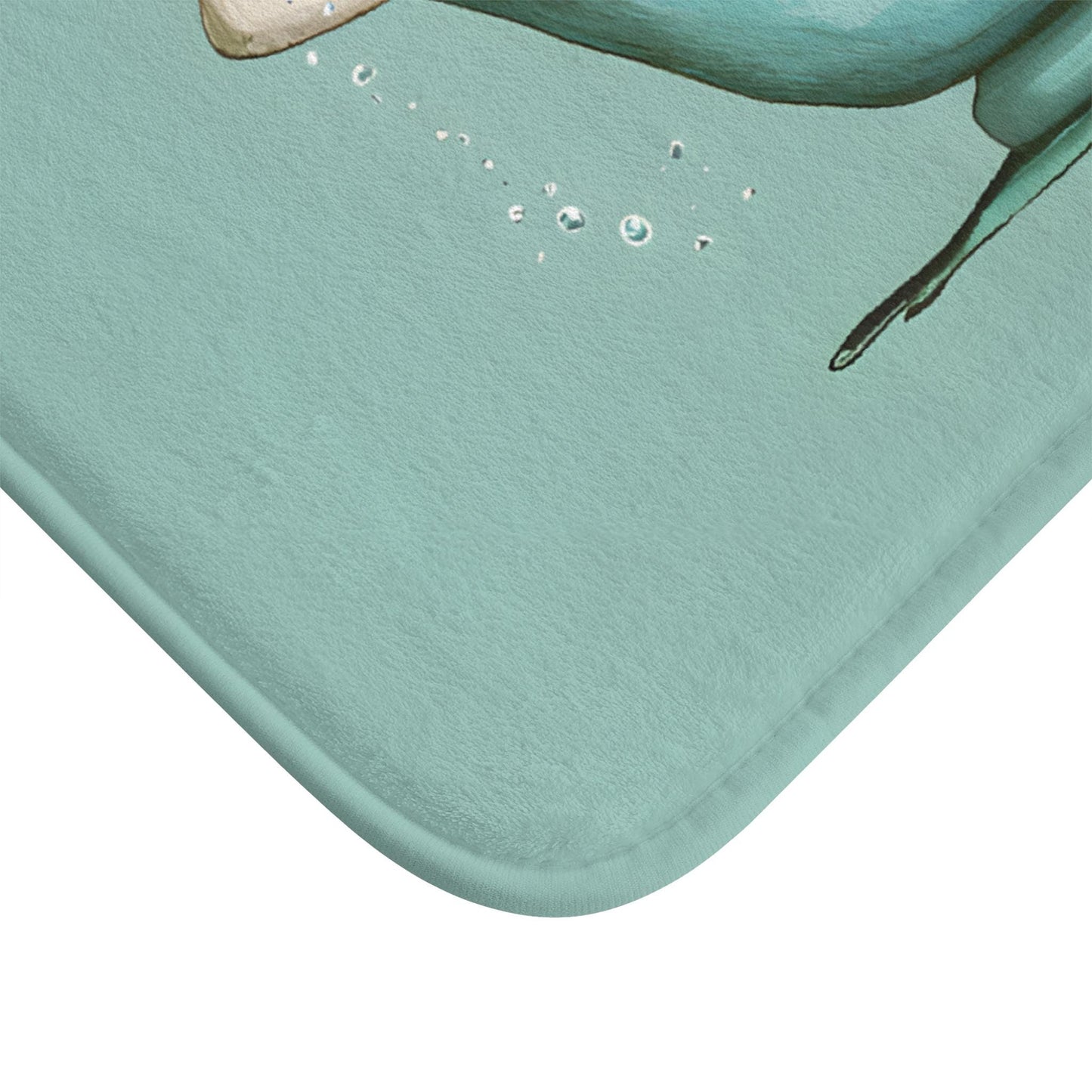 Octopus Bath Mat – Nautical Sea Life Bathroom Rug, Whimsical Coastal Decor