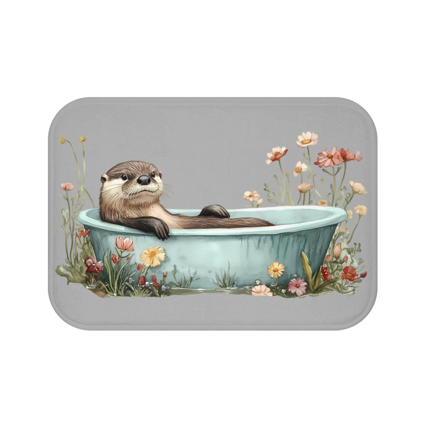 Otter Bath Mat – Funny Animal Bathroom Rug with Cute Design