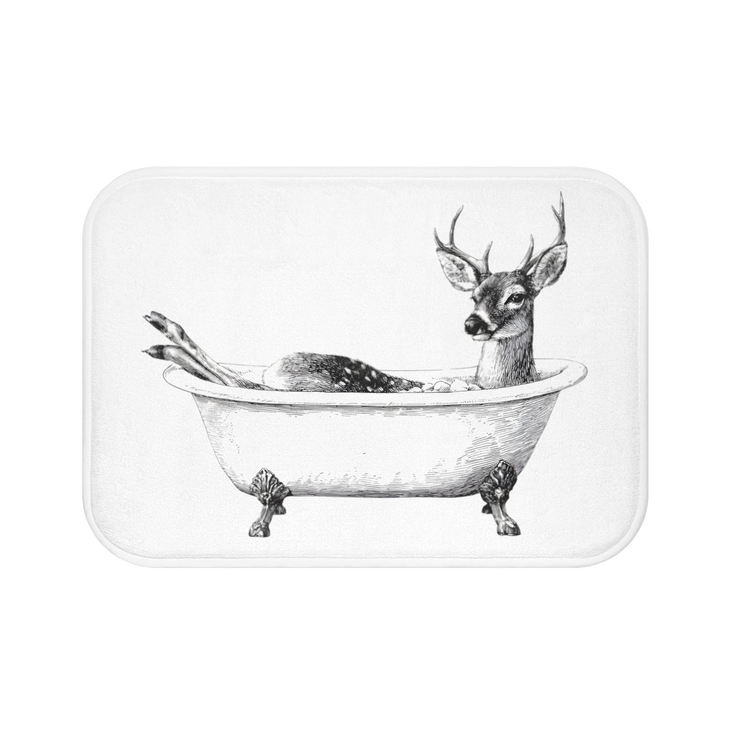 Deer Bath Mat – Woodland Forest Bathroom Rug