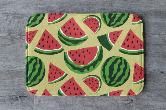 Watermelon Slice Bath Mat – Fun Summer Fruit Bathroom Rug