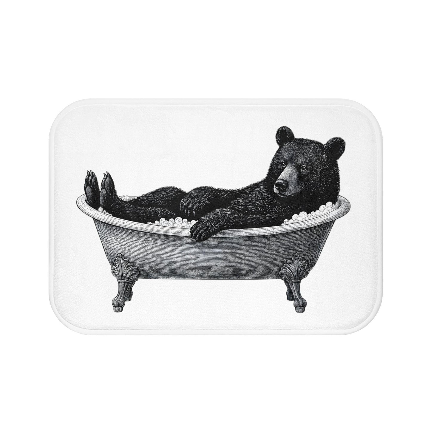 Bear Bath Mat – Rustic Cabin Bathroom Rug