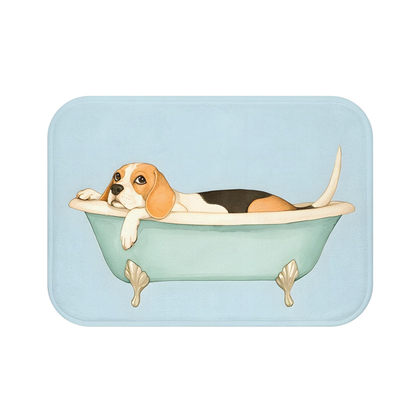 Beagle Bath Mat – Cute Dog Bathroom Rug