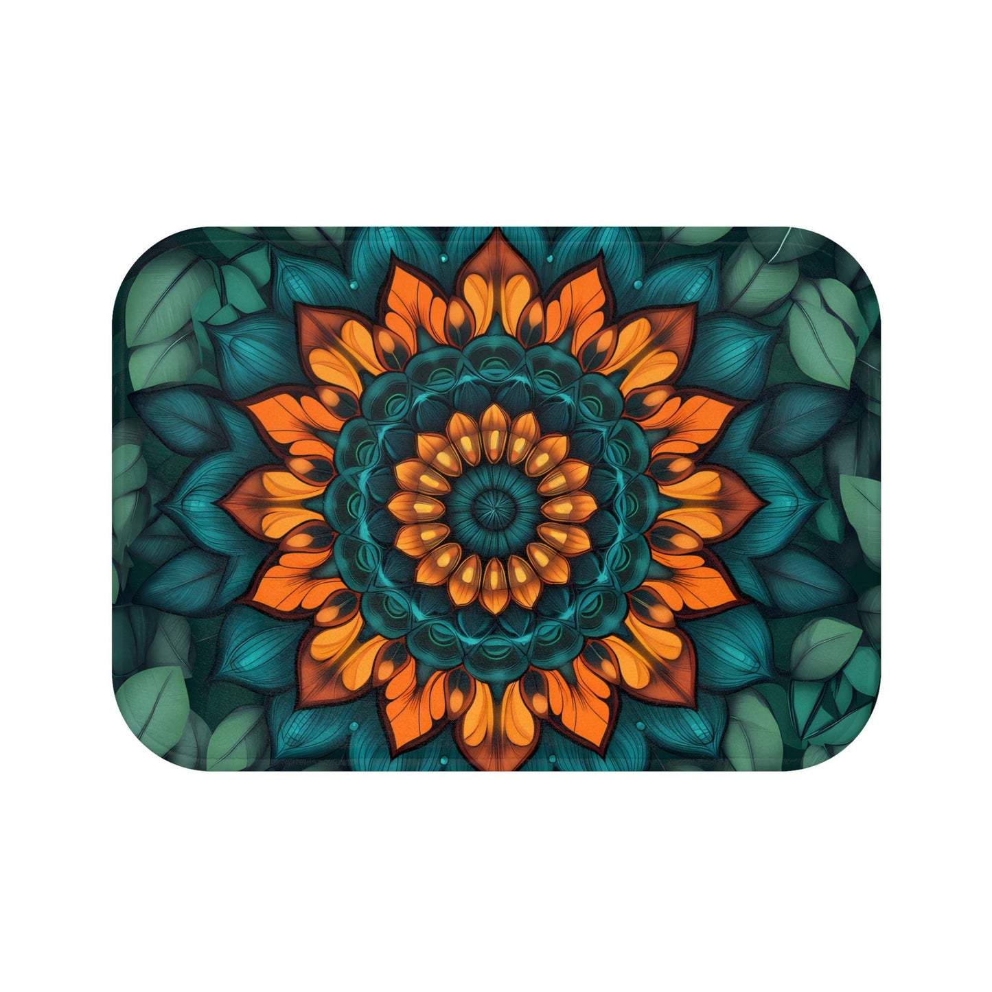 Mandala Bath Mat – Colorful Boho Bathroom Rug