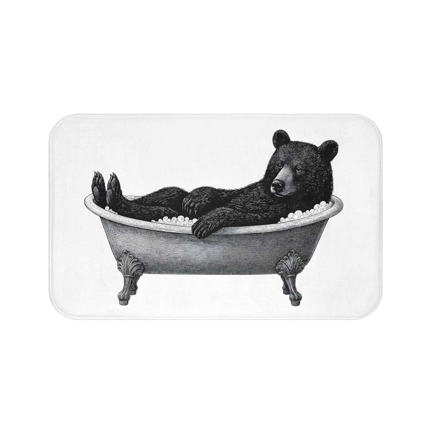 Bear Bath Mat – Rustic Cabin Bathroom Rug