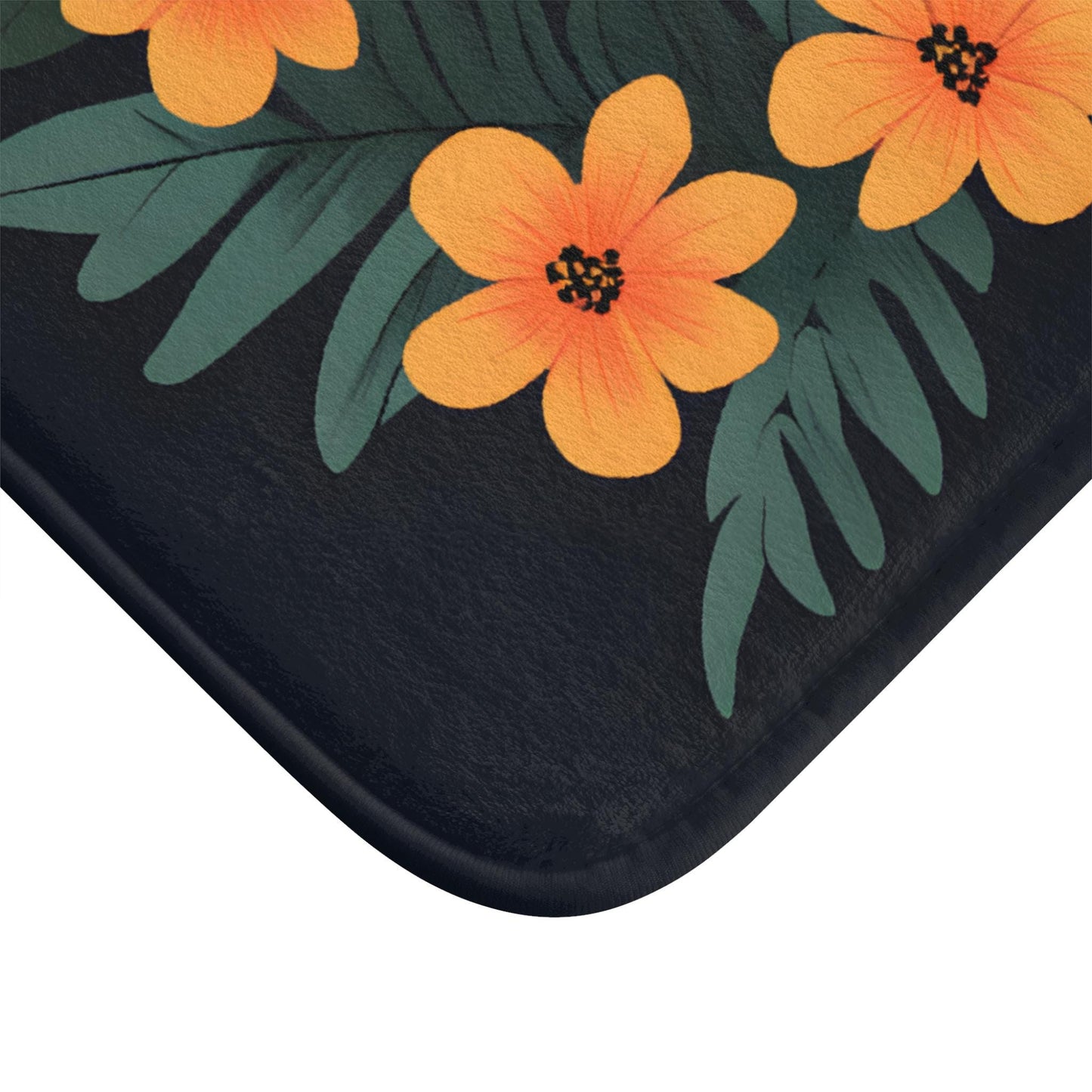 Tropical Flamingo Bath Mat – Pink Jungle Bird Bathroom Rug
