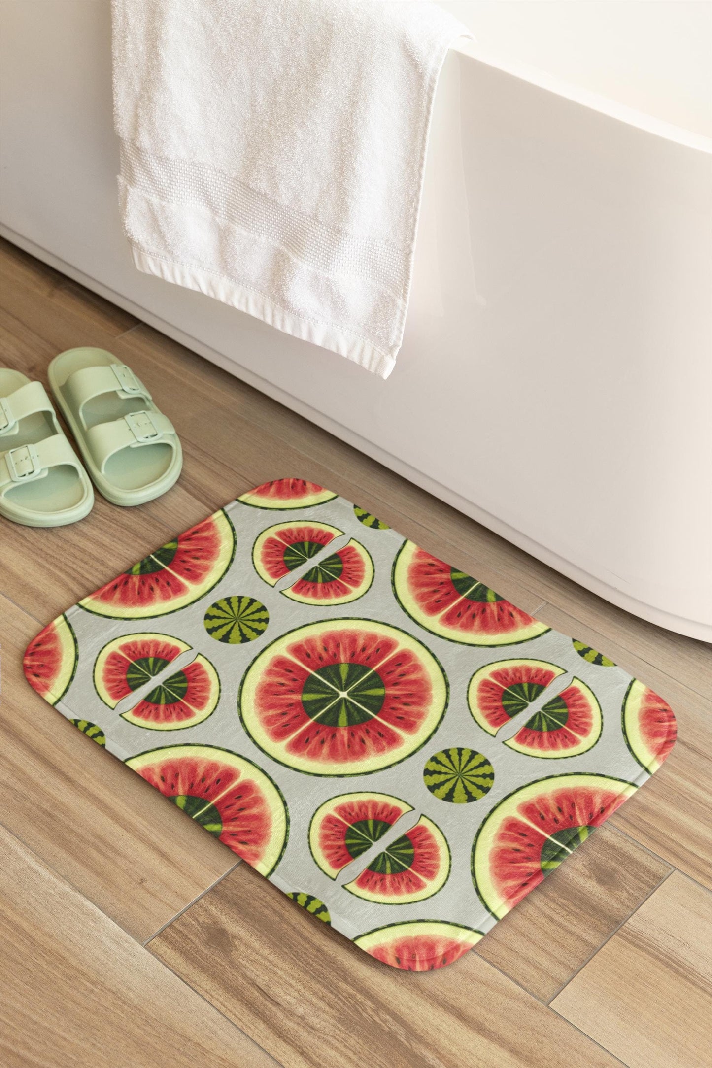 Watermelon Bath Mat – Fun Summer Bathroom Rug