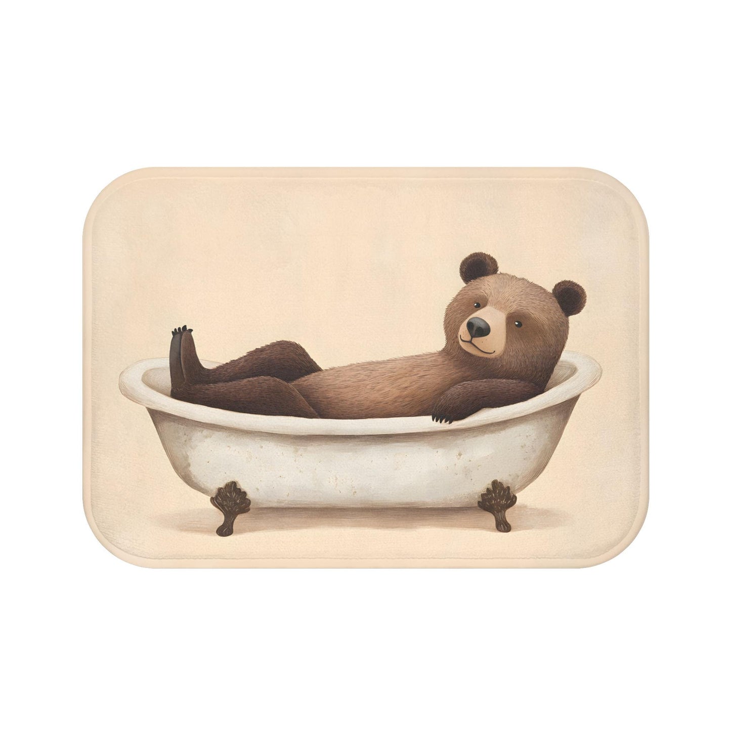 Bear Bath Mat – Rustic Woodland Bathroom Rug
