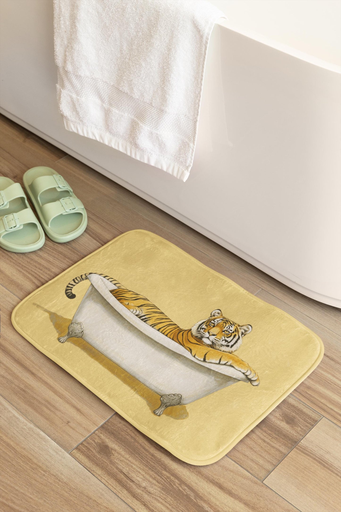 Tiger Bath Mat – Bold Jungle Animal Bathroom Rug