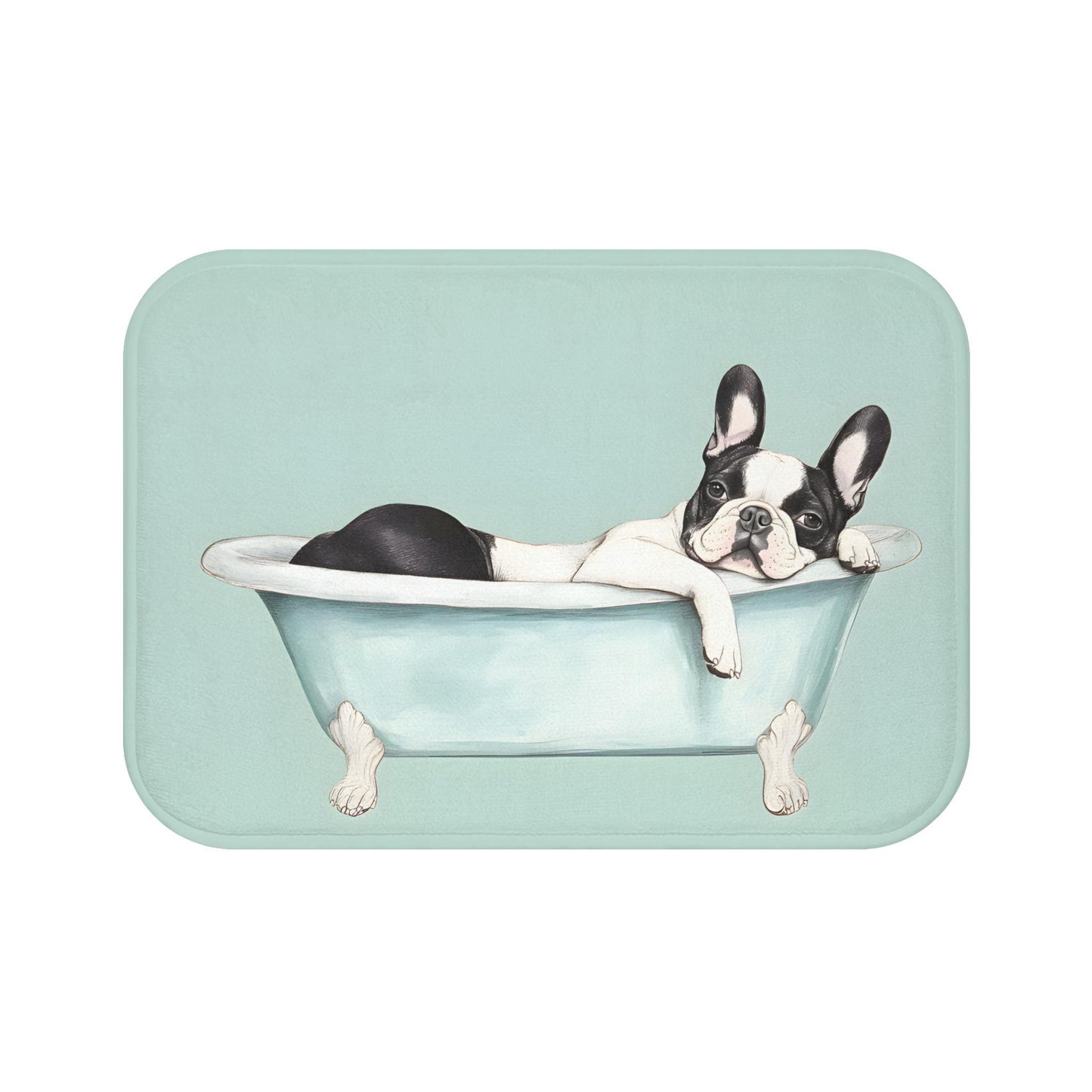 French Bulldog Bath Mat – Cute Dog Lover Bathroom Rug