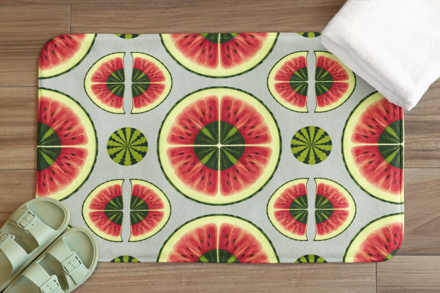 Watermelon Bath Mat – Fun Summer Bathroom Rug
