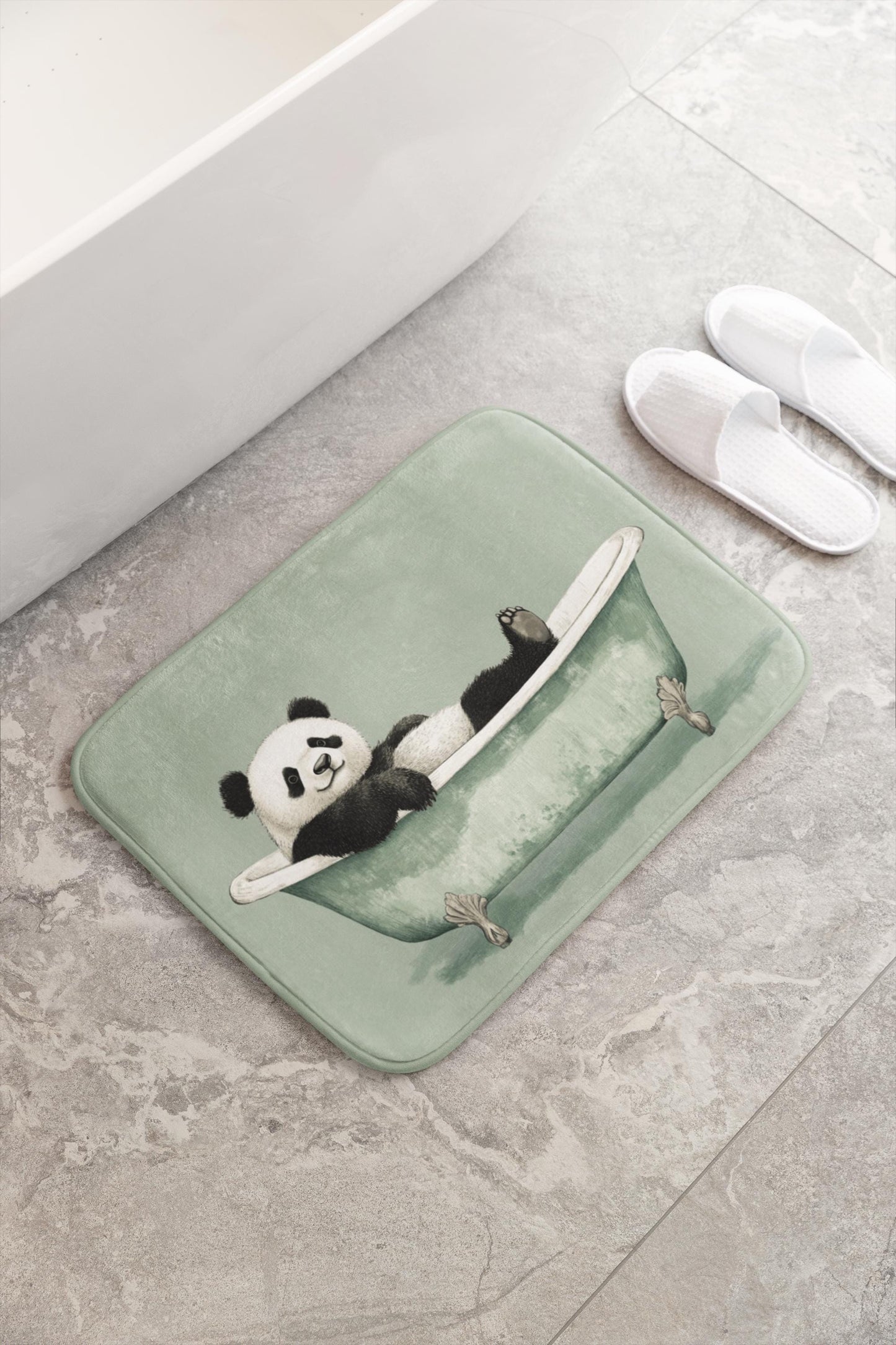 Panda Bath Mat – Cute Cozy Animal Bathroom Rug