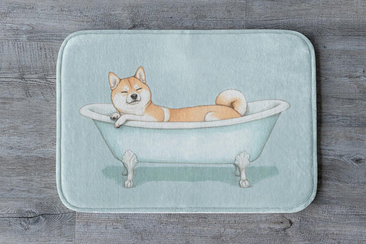 Shiba Inu Bath Mat – Cute Dog Bathroom Rug for Pet Lovers