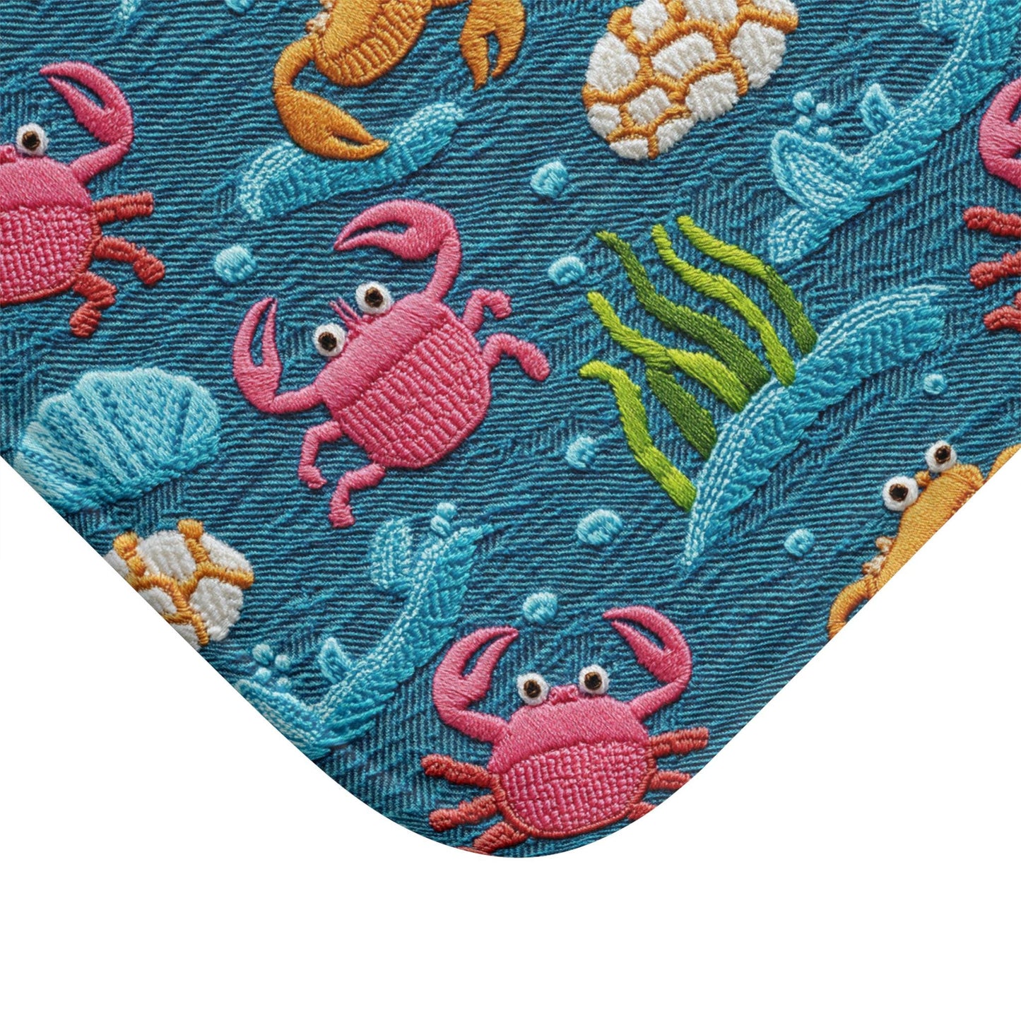 Crab Bath Mat – Coastal Beach Bathroom Decor