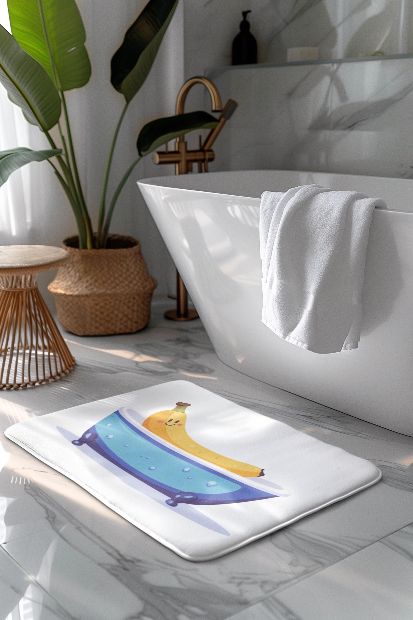 Banana Bath Mat – Funny Food Bathroom Rug
