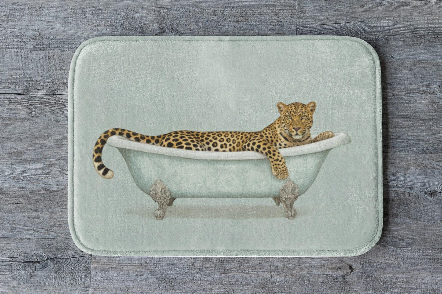 Leopard Bath Mat – Wild Cat Safari Bathroom Rug