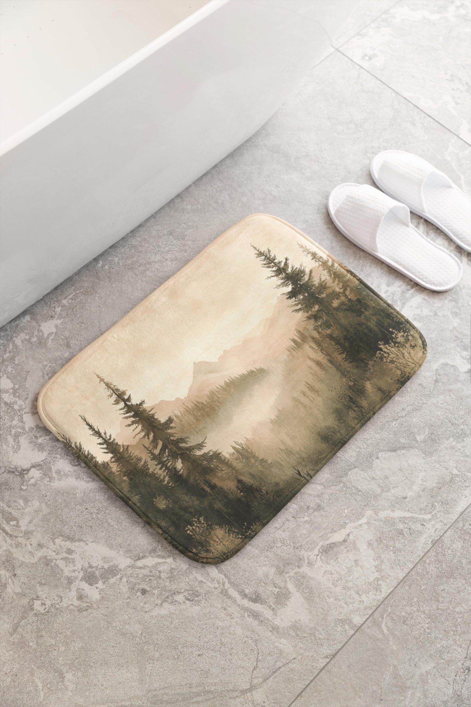 Nature Themed Bath Mats