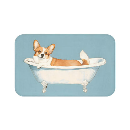 Corgi Bath Mat – Cute Puppy Dog Bathroom Rug