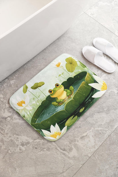 Frog Bath Mat – Whimsical Animal Bathroom Rug