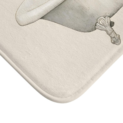 Moose Bath Mat – Rustic Cabin Bathroom Decor