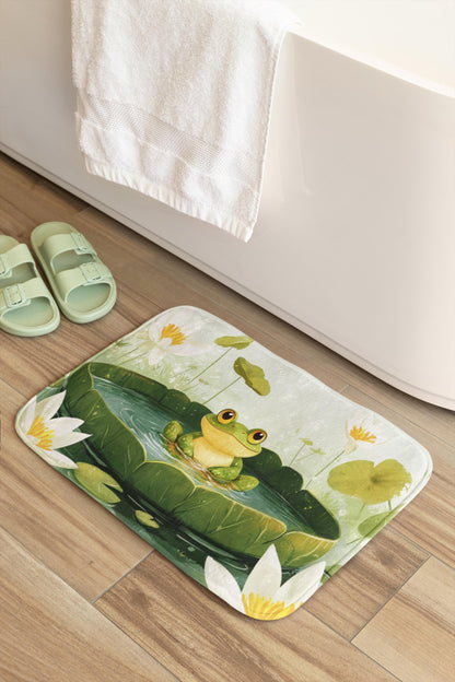 Frog Bath Mat – Whimsical Animal Bathroom Rug