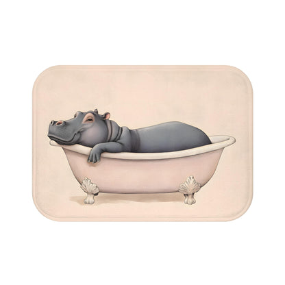 Hippo Bath Mat – Cute Animal Bathroom Rug