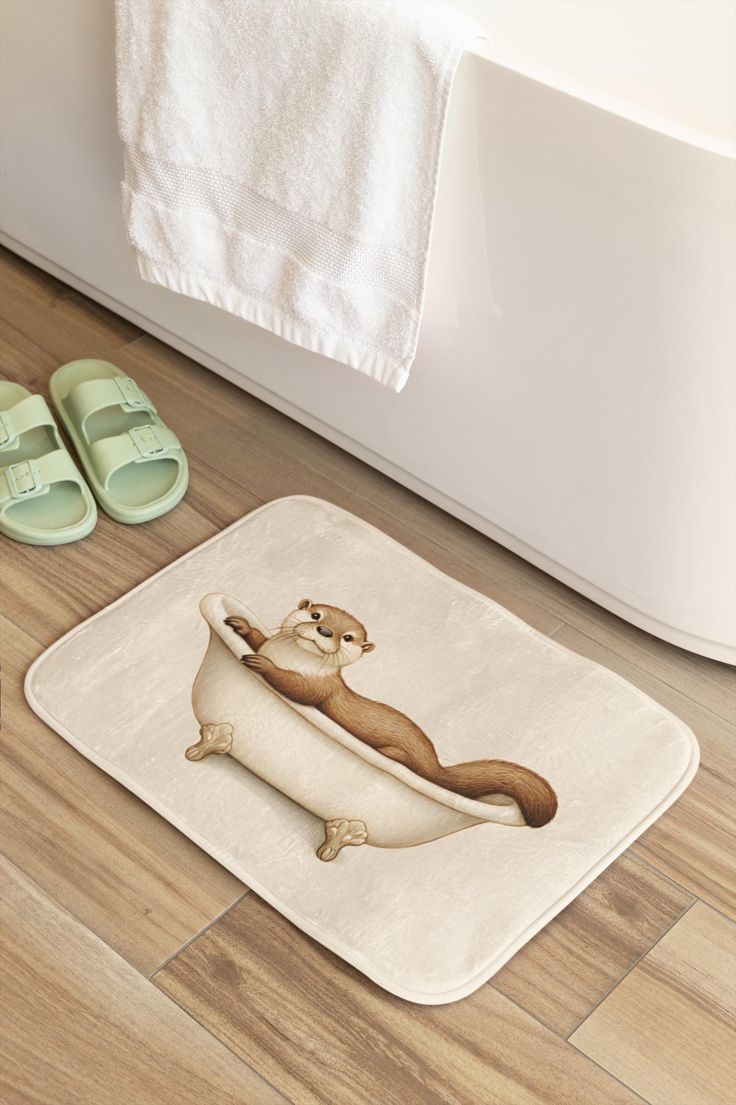 Otter Bath Mat – Playful Animal Bathroom Rug