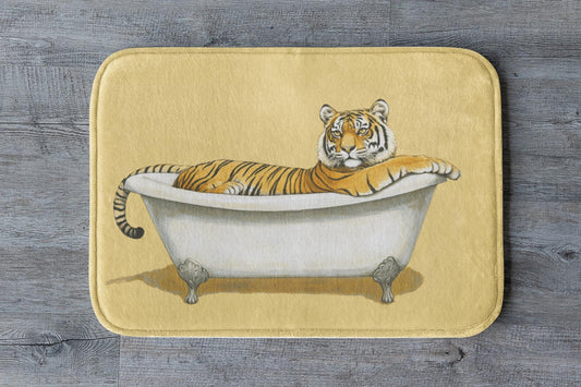 Tiger Bath Mat – Bold Jungle Animal Bathroom Rug