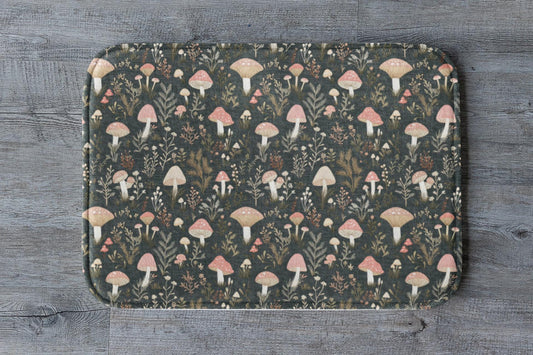 Mushroom Bath Mat – Cottagecore Forest Bathroom Rug
