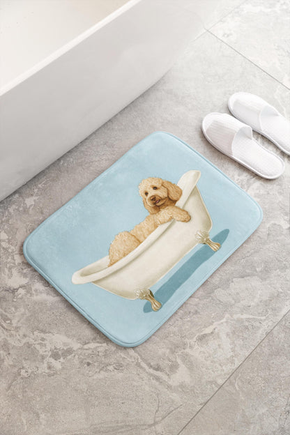 Goldendoodle Bath Mat – Cute Dog Bathroom Rug