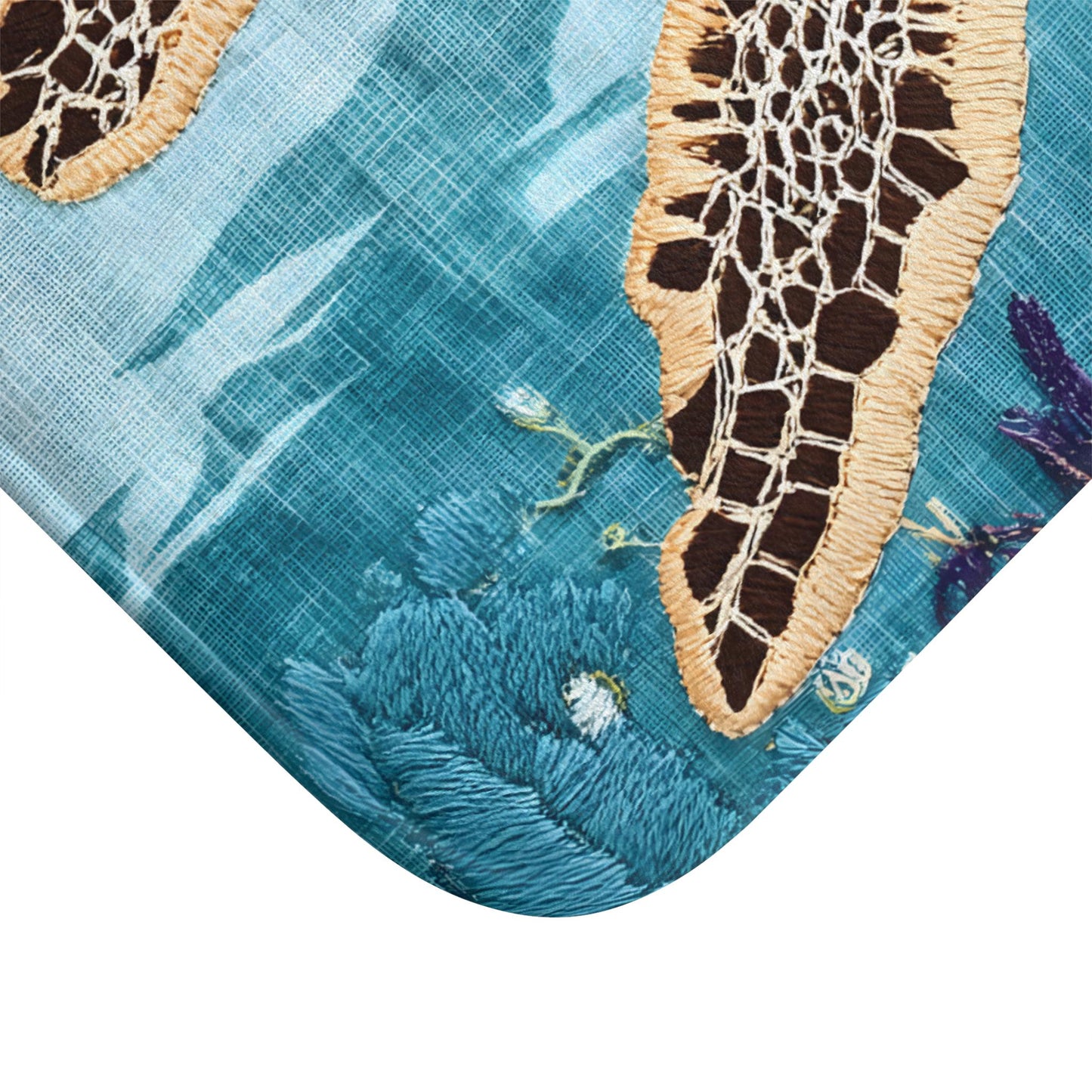 Sea Turtle Bath Mat – Ocean Animal Bathroom Rug