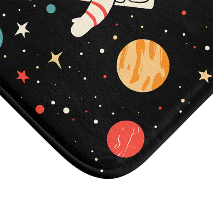 Astronaut Bath Mat – Outer Space Kids Bathroom Rug