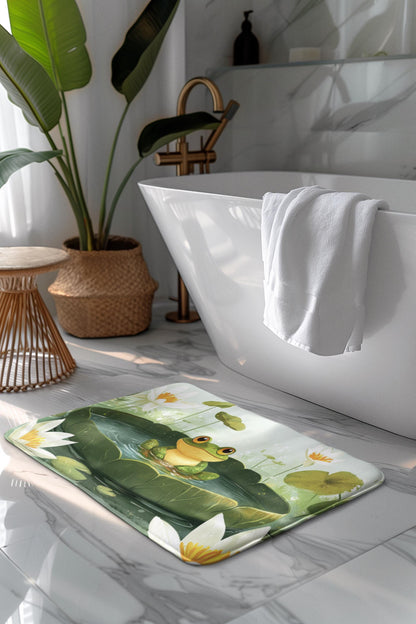 Frog Bath Mat – Whimsical Animal Bathroom Rug