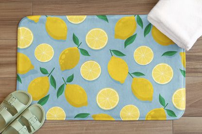 Lemon Bath Mat – Fresh Citrus Bathroom Decor