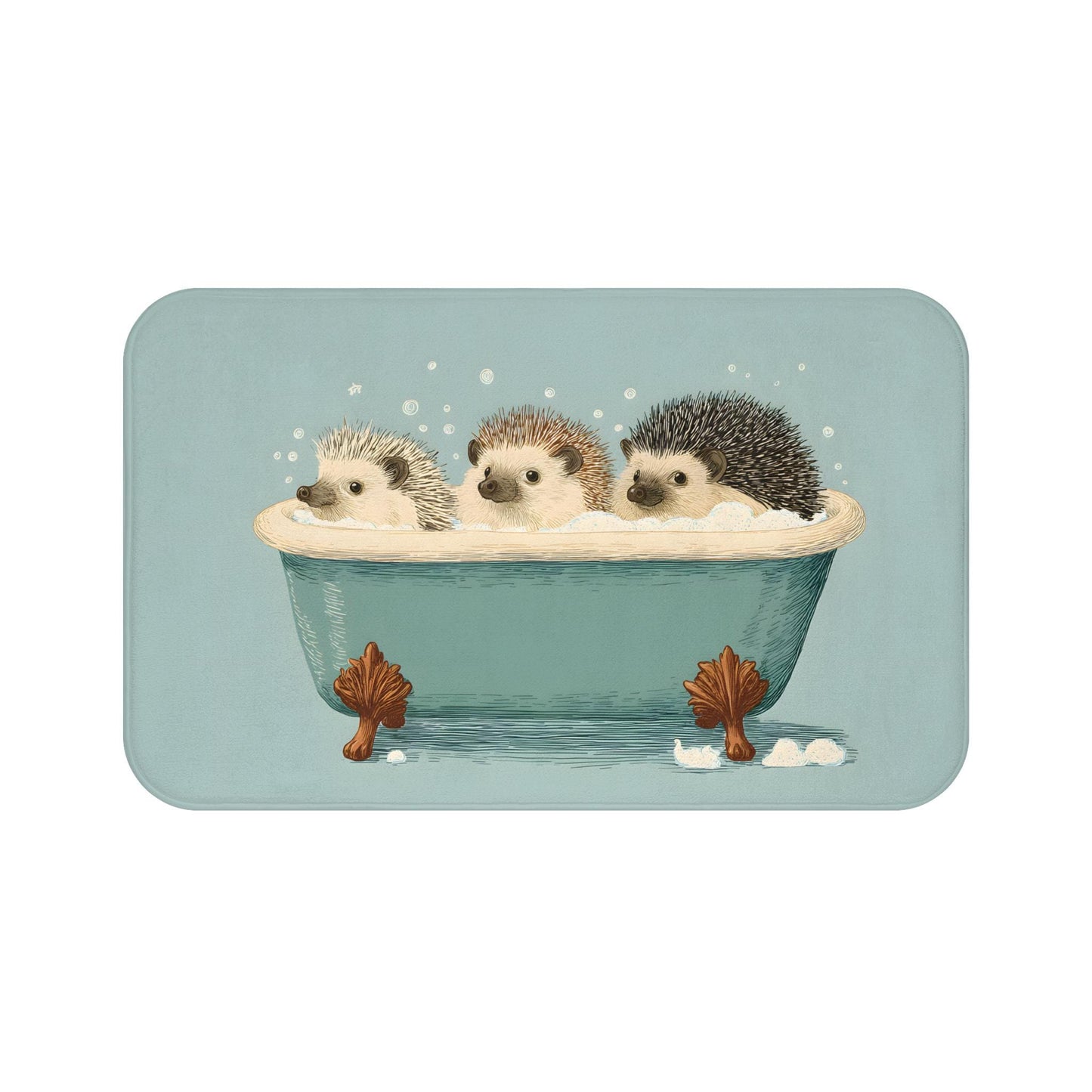Hedgehog Bath Mat – Cute Woodland Animal Rug