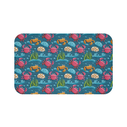 Crab Bath Mat – Coastal Beach Bathroom Decor