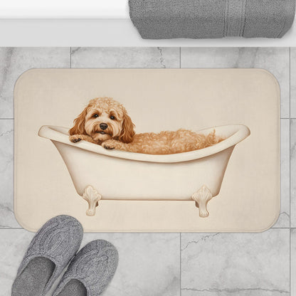 Cockapoo Bath Mat – Cute Puppy Dog Bathroom Rug