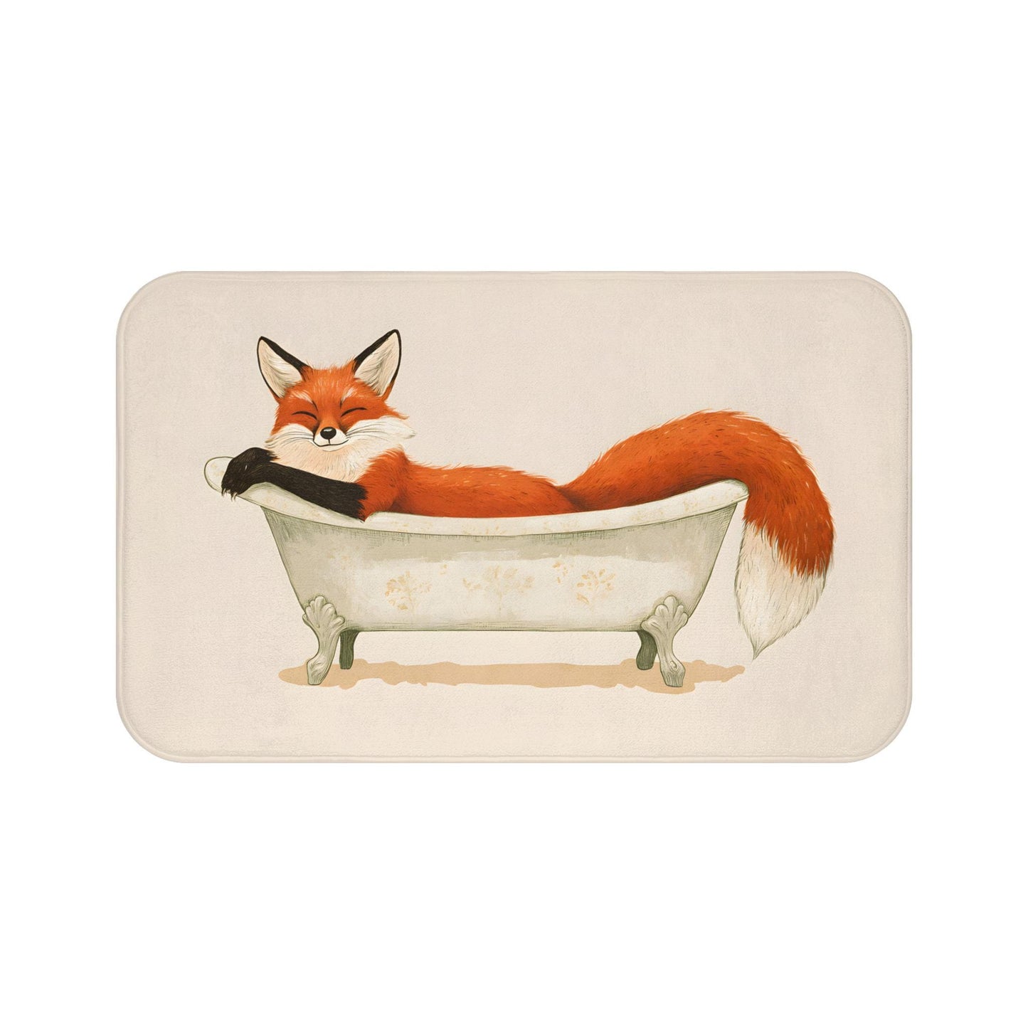 Fox Bath Mat – Woodland Animal Bathroom Rug