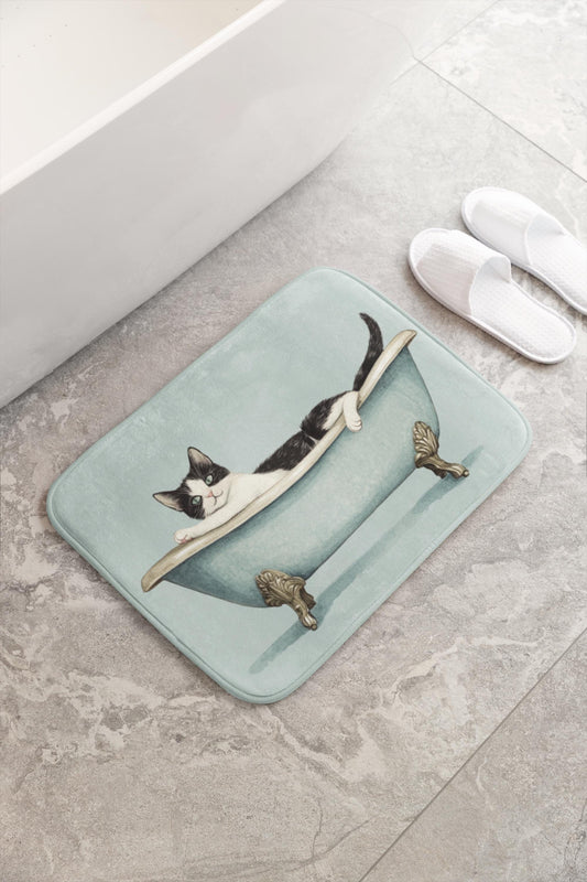 Cat Bath Mat – Cute Pet Bathroom Rug